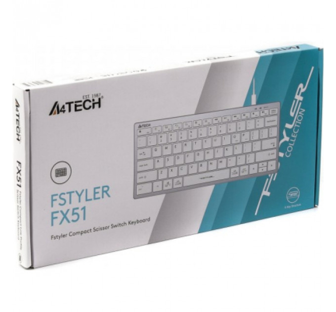 Клавіатура A4Tech FX51 USB White