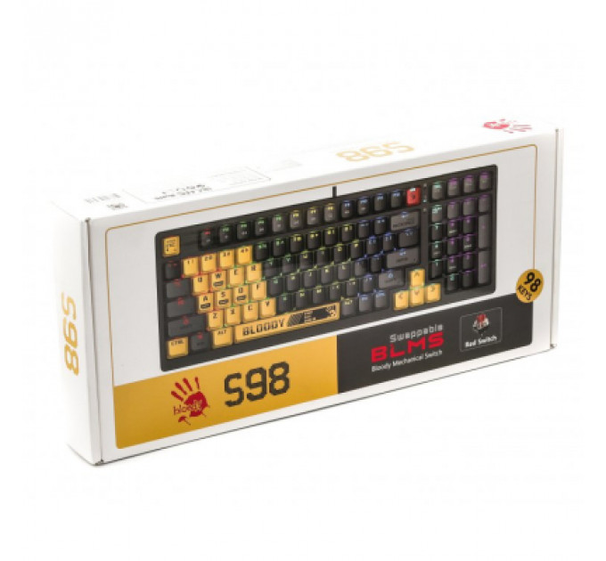 Клавіатура A4Tech Bloody S98 RGB BLMS Red Switch USB Sports Lime (Bloody S98 Sports Lime)