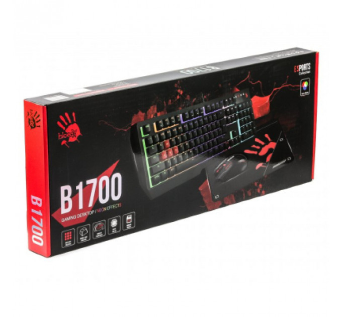Комплект A4Tech Bloody B1700 USB Black (Bloody B1700 Black)
