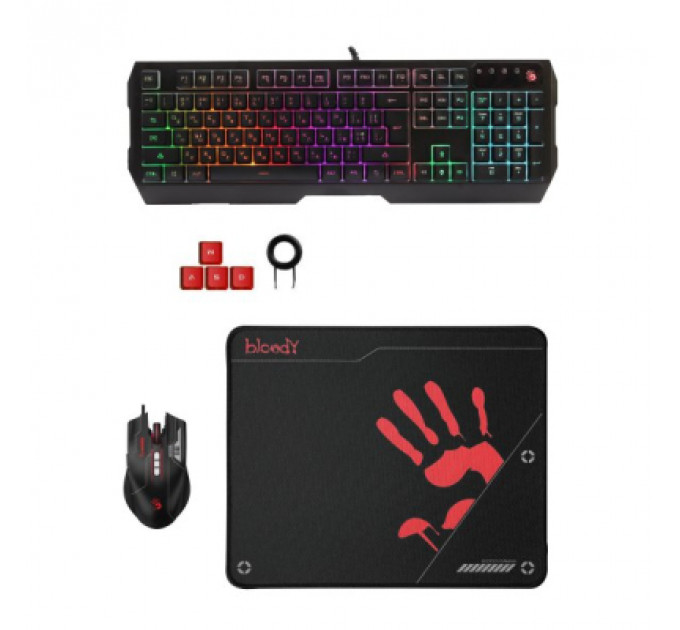 Комплект A4Tech Bloody B1700 USB Black (Bloody B1700 Black)
