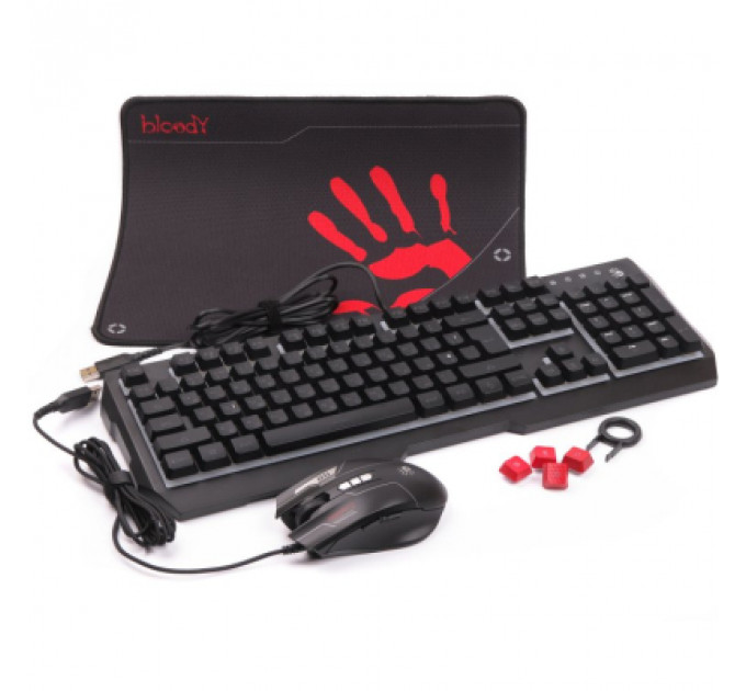 Комплект A4Tech Bloody B1700 USB Black (Bloody B1700 Black)