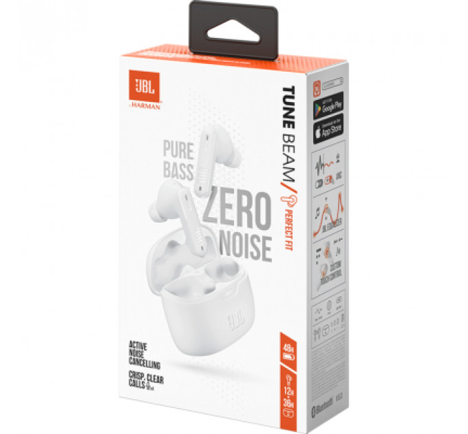 Навушники JBL Tune Beam White (JBLTBEAMWHT)
