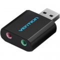 Vention Звукова плата Vention Audio USB 2х3,5mm jack Metal (VAB-S17-B)