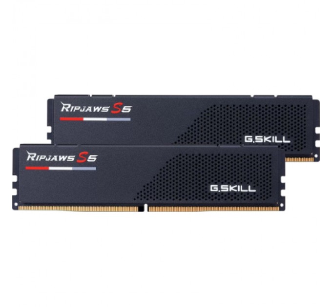 G.Skill Модуль пам'яті для комп'ютера DDR5 48GB (2x24GB) 5600 MHz Ripjaws S5 Black G.Skill (F5-5600J4040D24GX2-RS5K)