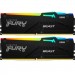 Kingston Fury (ex.HyperX) Модуль пам'яті для комп'ютера DDR5 64GB (2x32GB) 5600 MHz Beast RGB Kingston Fury (ex.HyperX) (KF556C36BBEAK2-64)