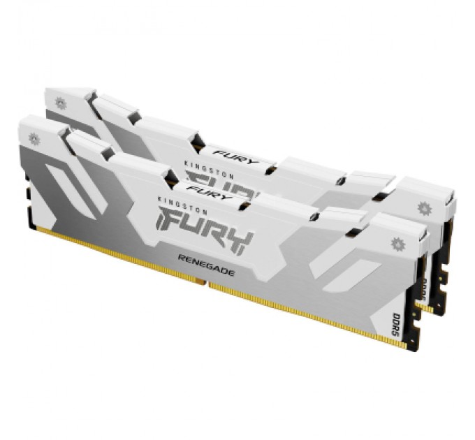 Kingston Fury (ex.HyperX) Модуль пам'яті для комп'ютера DDR5 64GB (2x32GB) 6000 MHz Renegade White Kingston Fury (ex.HyperX) (KF560C32RWK2-64)