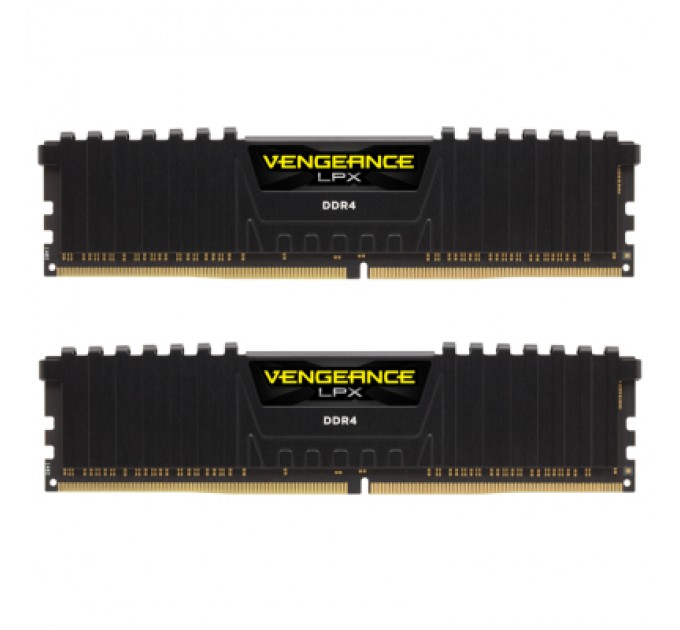 Corsair Модуль пам'яті для комп'ютера DDR4 64GB (2x32GB) 3600 MHz Vengeance LPX Black Corsair (CMK64GX4M2D3600C18)