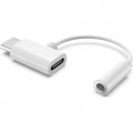 Перехідник Type-C to Type-C Jack 3.5mm white AC-202 XoKo (XK-AC-202-WH)