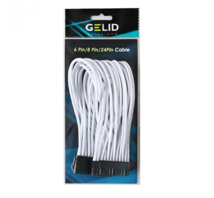 Кабель Gelid Solutions 24-pin ATX, 30см білий (CA-24P-02)