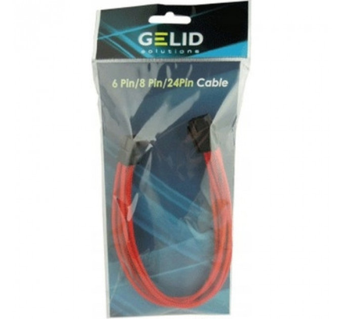 Кабель Gelid Solutions 6-pin PCI-E, 30см червоний (CA-6P-04)