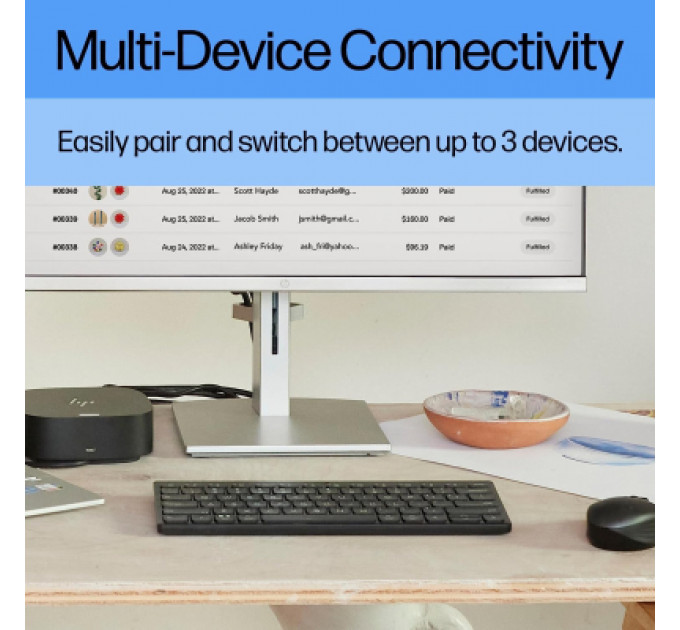 Клавіатура HP 350 Compact Multi-Device Bluetooth UA Black (692S8AA)