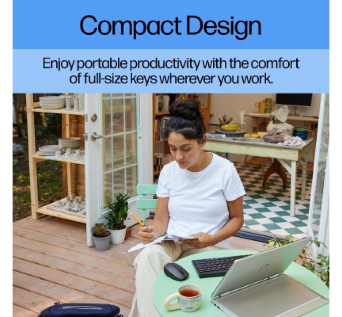 Клавіатура HP 350 Compact Multi-Device Bluetooth UA Black (692S8AA)