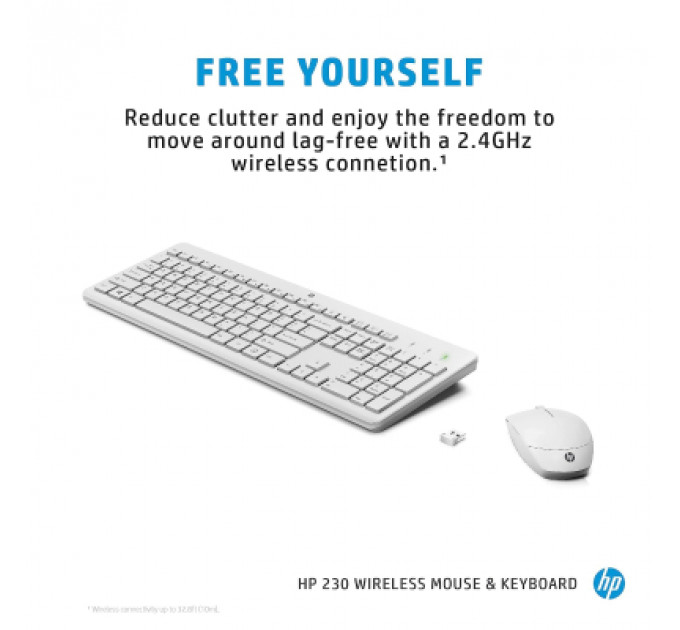 Комплект HP 230 Wireless UA White (3L1F0AA)