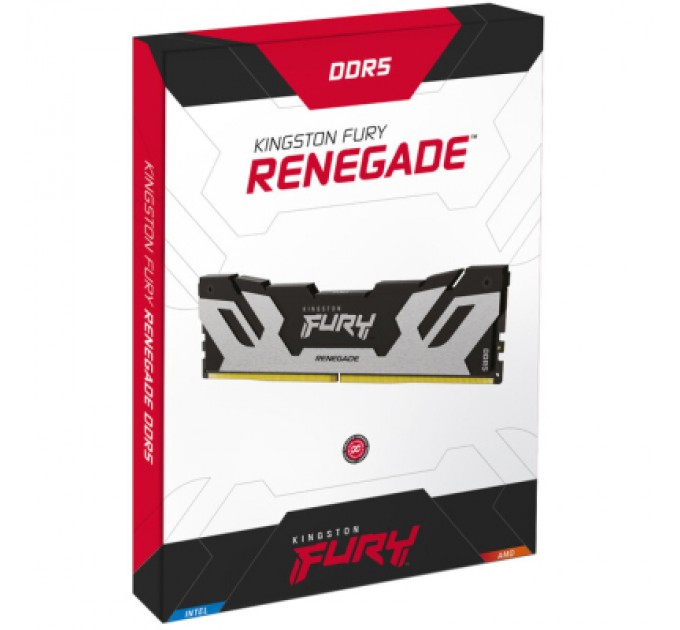 Kingston Fury (ex.HyperX) Модуль пам'яті для комп'ютера DDR5 96GB (2x48GB) 6000 MHz Renegade Silver XMP Kingston Fury (ex.HyperX) (KF560C32RSK2-96)