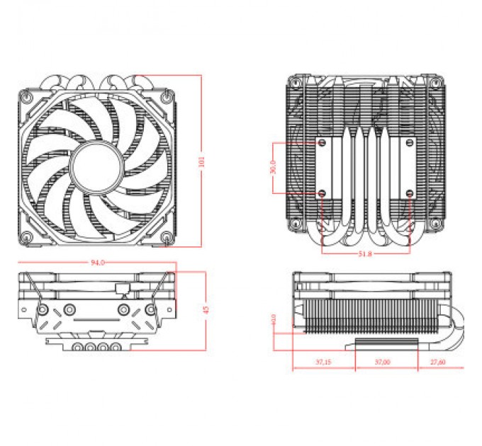 ID-Cooling Кулер до процесора ID-Cooling IS-40X V3