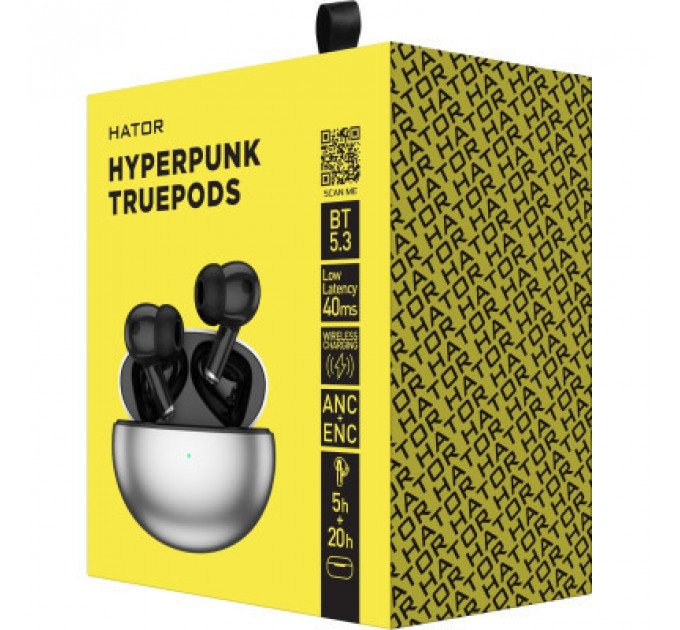 Навушники Hator Hyреrpunk Truepods Black (HTA-430)