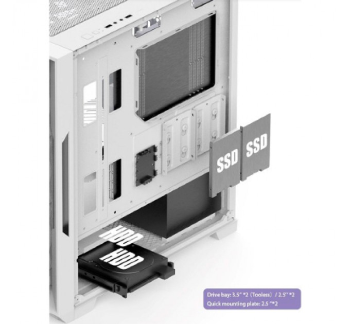 Almordor Корпус Almordor L1300 Pioneer White (ALL1300)