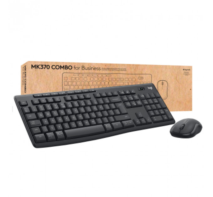 Комплект Logitech MK370 for Business Wireless UA Black (920-012077)