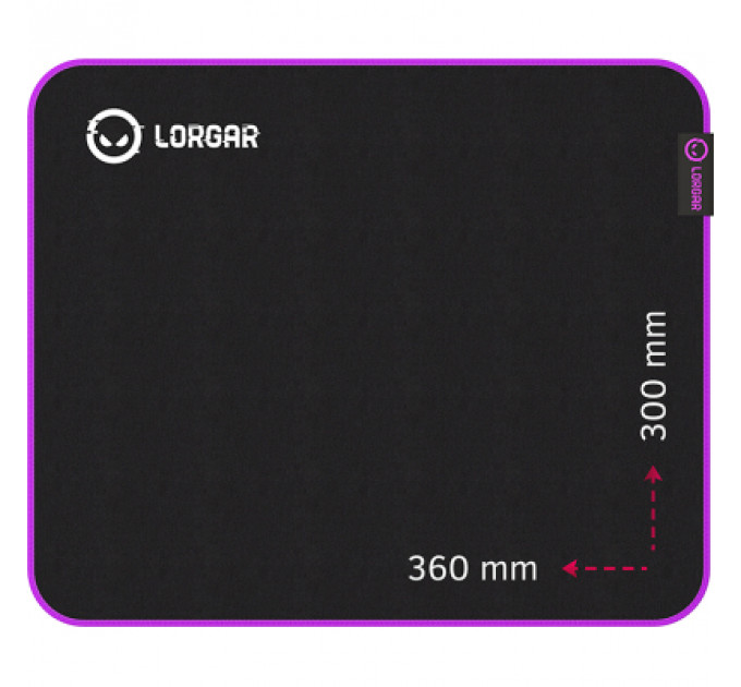 Килимок для мишки Lorgar Main 313 Black/Purple (LRG-GMP313)