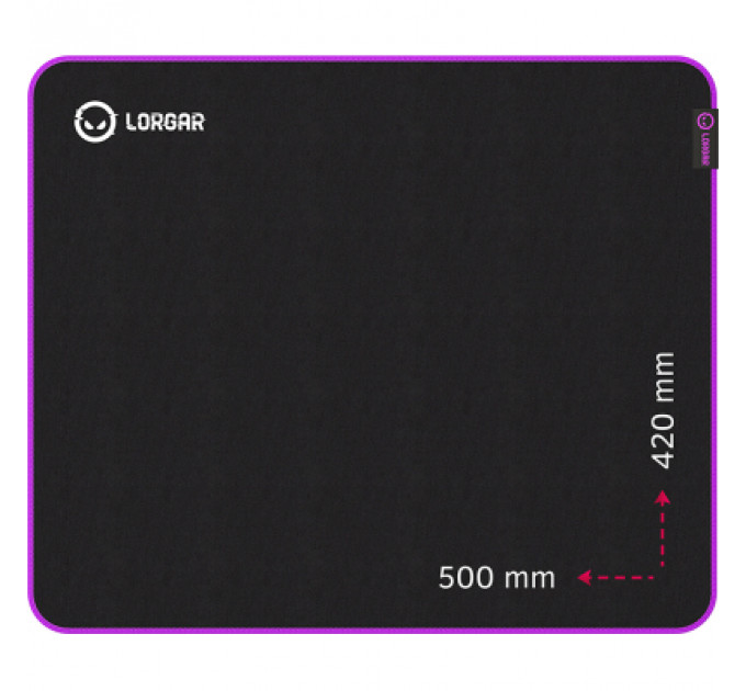 Килимок для мишки Lorgar Main 315 Black/Purple (LRG-GMP315)