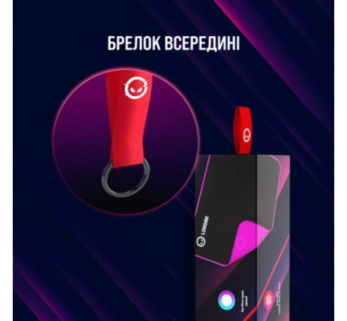 Килимок для мишки Lorgar Main 319 Black/Purple (LRG-GMP319)