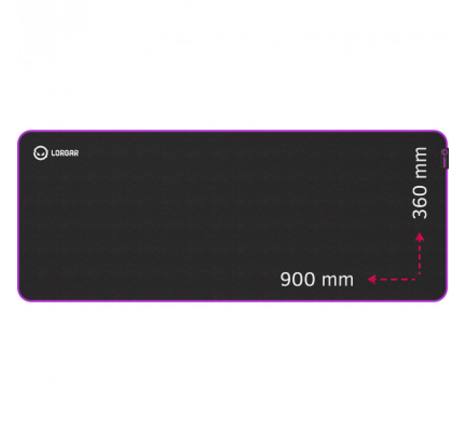 Килимок для мишки Lorgar Main 319 Black/Purple (LRG-GMP319)