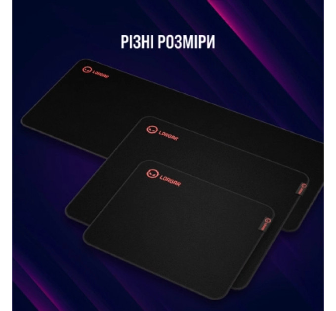 Килимок для мишки Lorgar Main 323 Black/Red (LRG-GMP323)