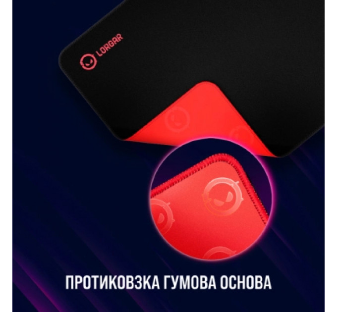 Килимок для мишки Lorgar Main 323 Black/Red (LRG-GMP323)