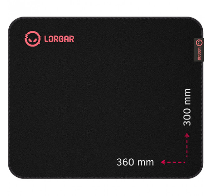 Килимок для мишки Lorgar Main 323 Black/Red (LRG-GMP323)