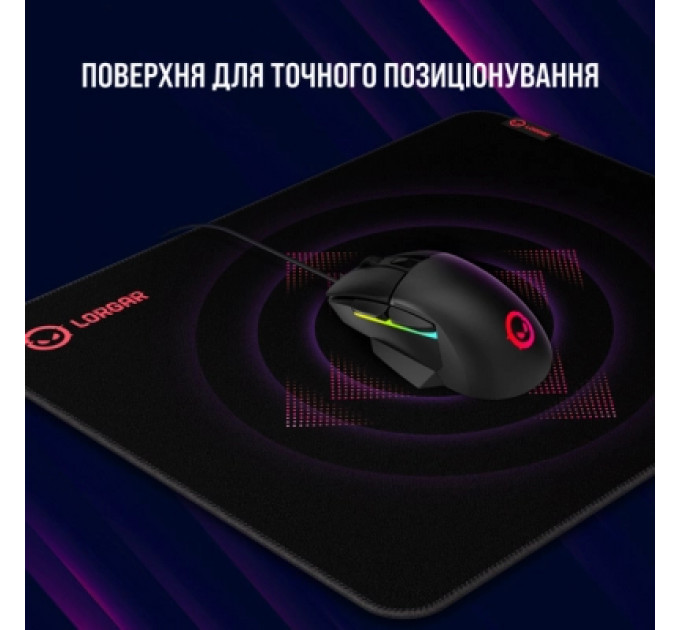 Килимок для мишки Lorgar Main 323 Black/Red (LRG-GMP323)