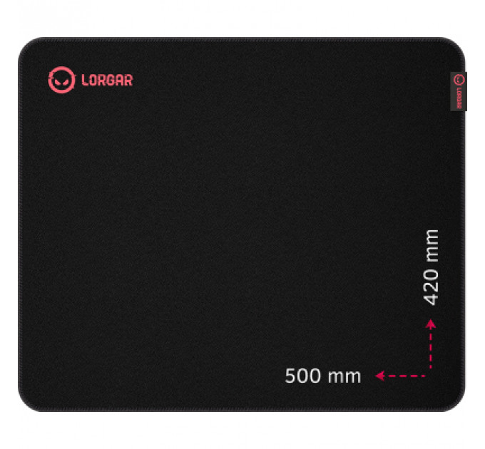 Килимок для мишки Lorgar Main 325 Black/Red (LRG-GMP325)