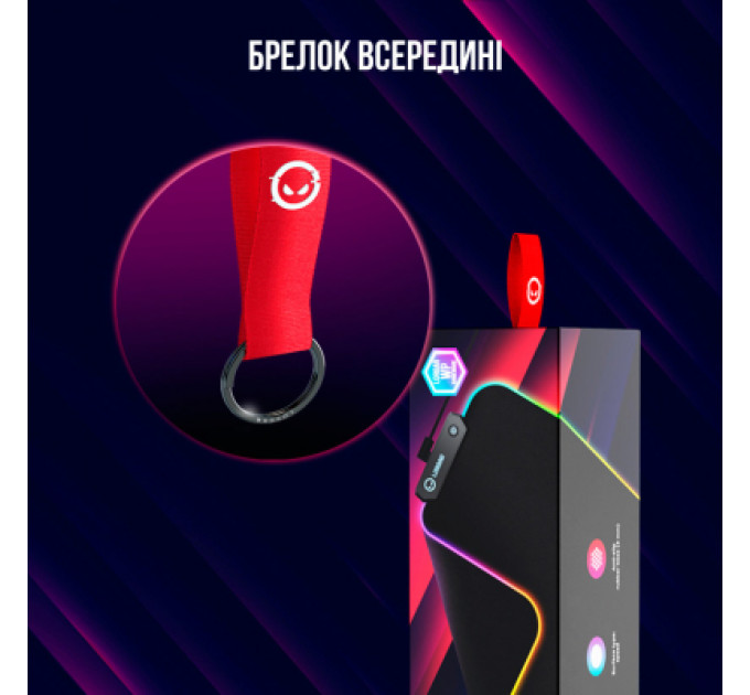 Килимок для мишки Lorgar Steller 913 RGB USB Black (LRG-GMP913)