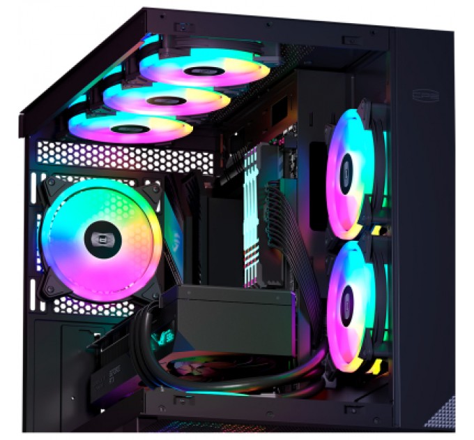 Кулер до корпусу PcCooler F3 T120 ARGB Black