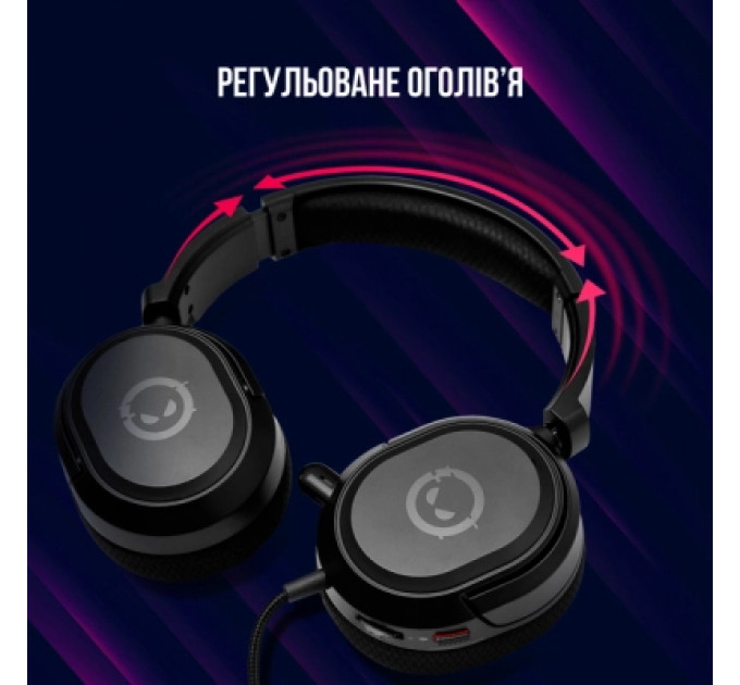 Навушники Lorgar Kaya 360 USB Black (LRG-GHS360)