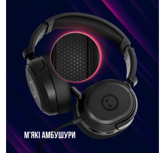 Навушники Lorgar Kaya 360 USB Black (LRG-GHS360)