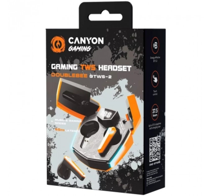 Навушники Canyon GTWS-2 Gaming Orange (CND-GTWS2O)