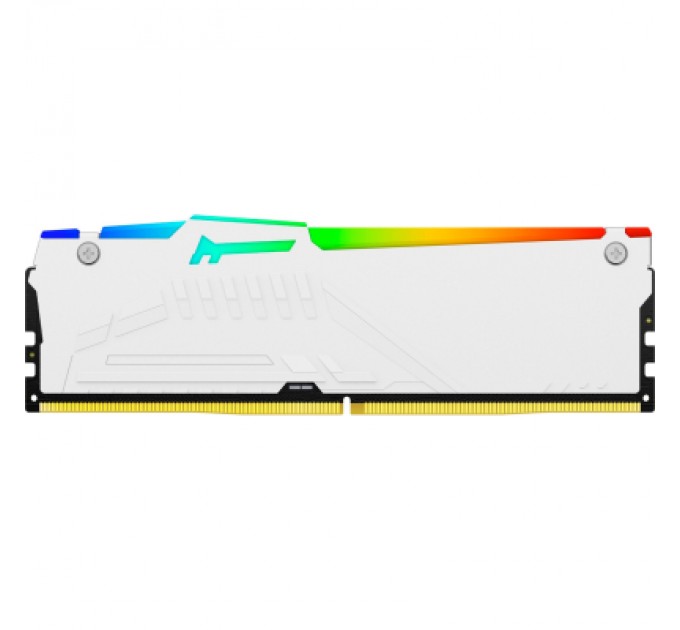 Kingston Fury (ex.HyperX) Модуль пам'яті для комп'ютера DDR5 16GB 5200 MHz FURY Beast White RGB Kingston Fury (ex.HyperX) (KF552C40BWA-16)