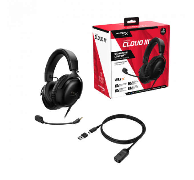 Навушники HyperX Cloud III Black (727A8AA)