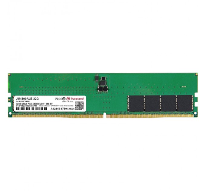 Transcend Модуль пам'яті для комп'ютера DDR5 32GB 4800 MHz JetRam Transcend (JM4800ALE-32G)