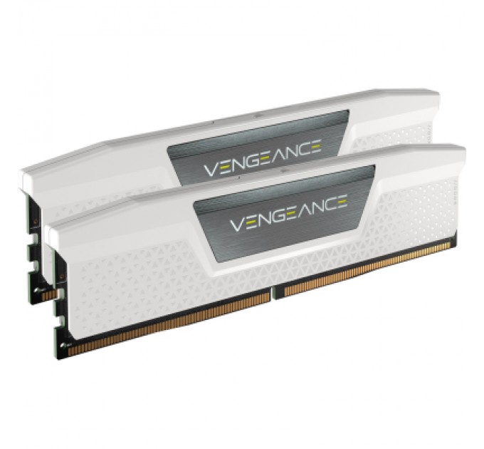 Corsair Модуль пам'яті для комп'ютера DDR5 64GB (2x32GB) 5200 MHz Vengeance White Corsair (CMK64GX5M2B5200C40W)