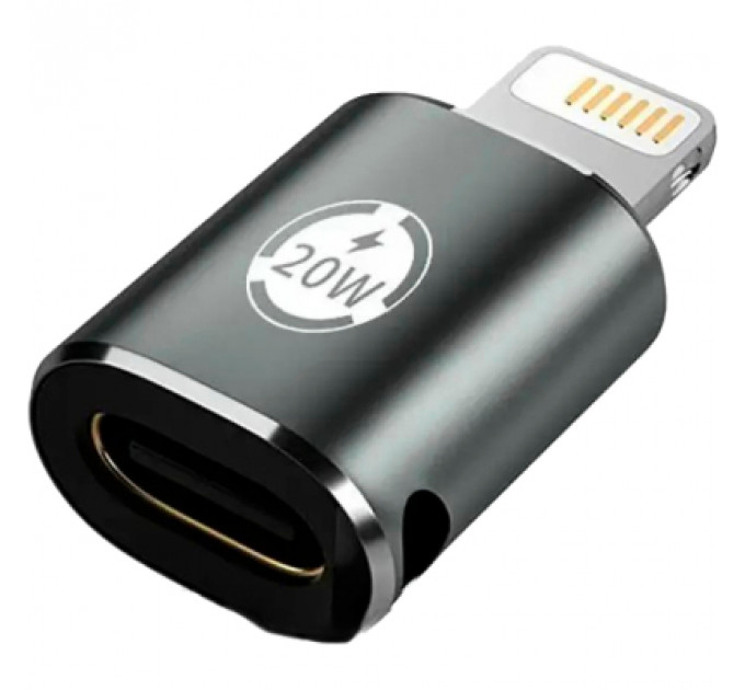 Перехідник AC-015m USB Type-C-Lightning 20W Black XoKo (XK-AC-015m)