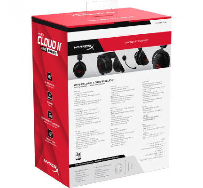 Навушники HyperX Cloud II Core Wireless Black (6Y2G8AA)