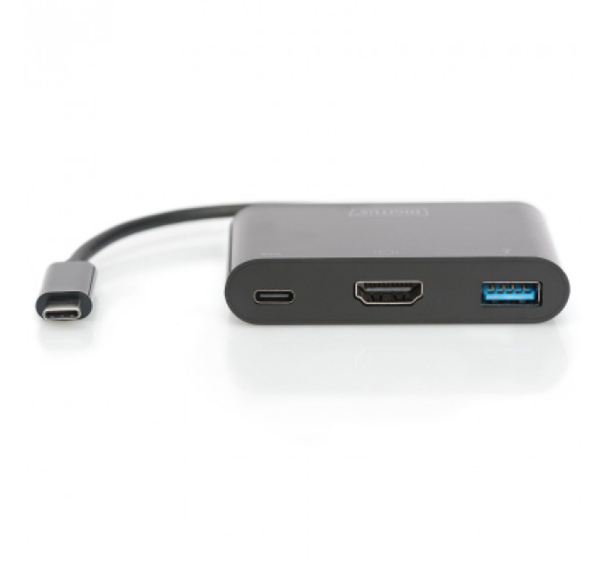 Перехідник USB-C to HDMA 2xUSB Digitus (DA-70855)
