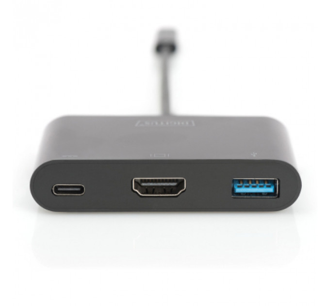 Перехідник USB-C to HDMA 2xUSB Digitus (DA-70855)