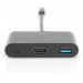 Перехідник USB-C to HDMA 2xUSB Digitus (DA-70855)