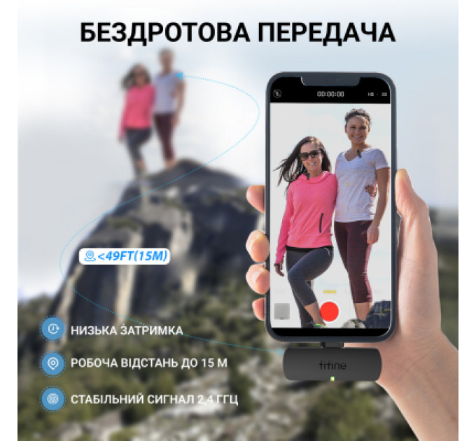 Мікрофон Fifine M8 Wireless (M8)