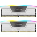 Corsair Модуль пам'яті для комп'ютера DDR5 32GB (2x16GB) 6000 MHz Vengeance RGB White Corsair (CMH32GX5M2E6000C36W)
