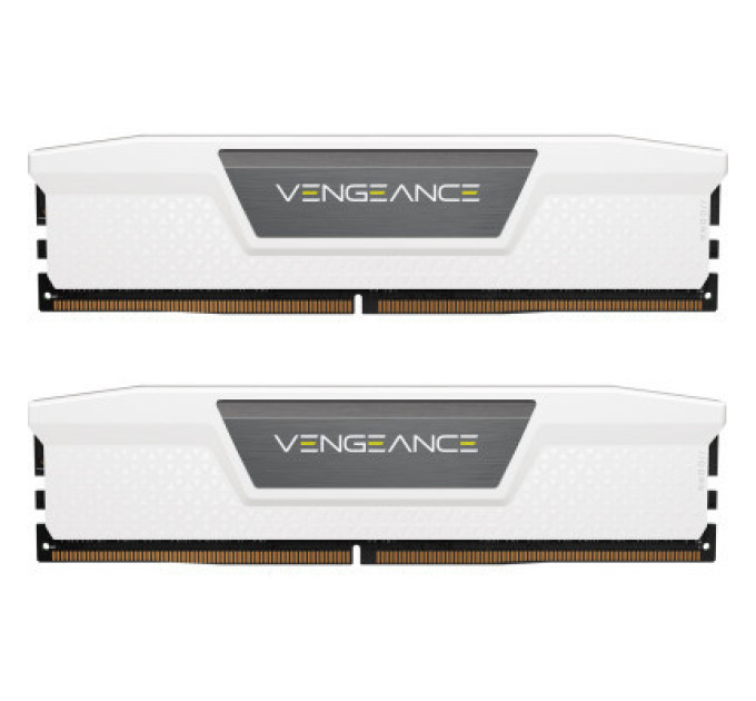 Corsair Модуль пам'яті для комп'ютера DDR5 64GB (2x32GB) 6000 MHz Vengeance White Corsair (CMK64GX5M2B6000C40W)