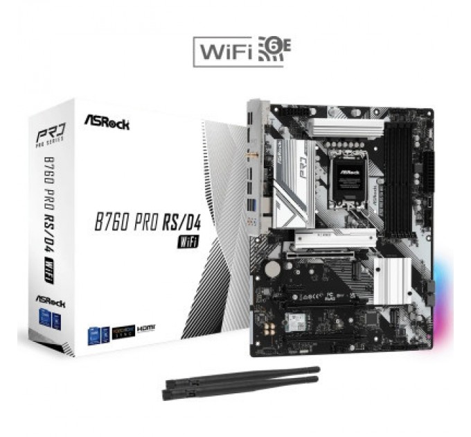 Материнська плата ASRock B760 PRO RS/D4 WIFI