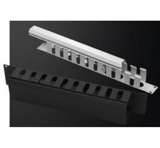Mirsan Кабельний організатор 19" 1U гребінка, RAL 7035 Mirsan (MR.OKK1U19.02)